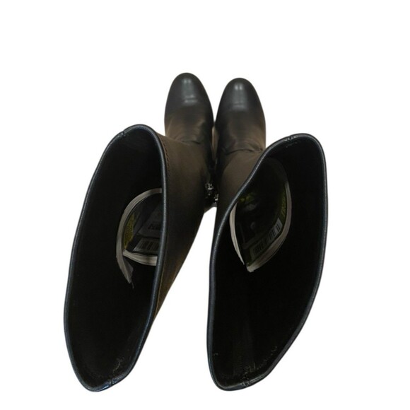 Coach Bergen Over Knee Black Nappa Leather Block Heel Boots Women's Size 5B - Picture 10 of 13